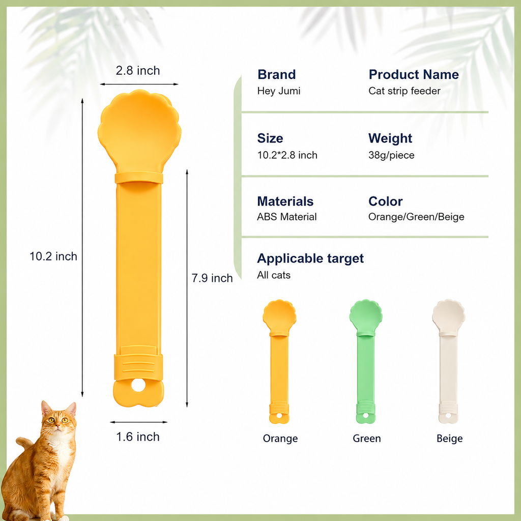 Yellow pet treat squeeze spoon for puree and wet food