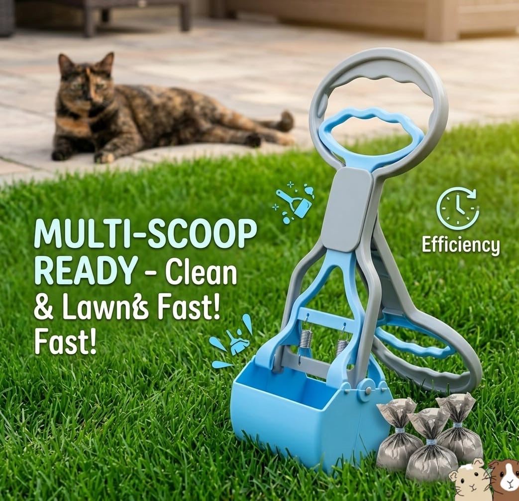 Easy One-Handed Poop Scoop Claw – No-Touch Waste Picker for Dogs