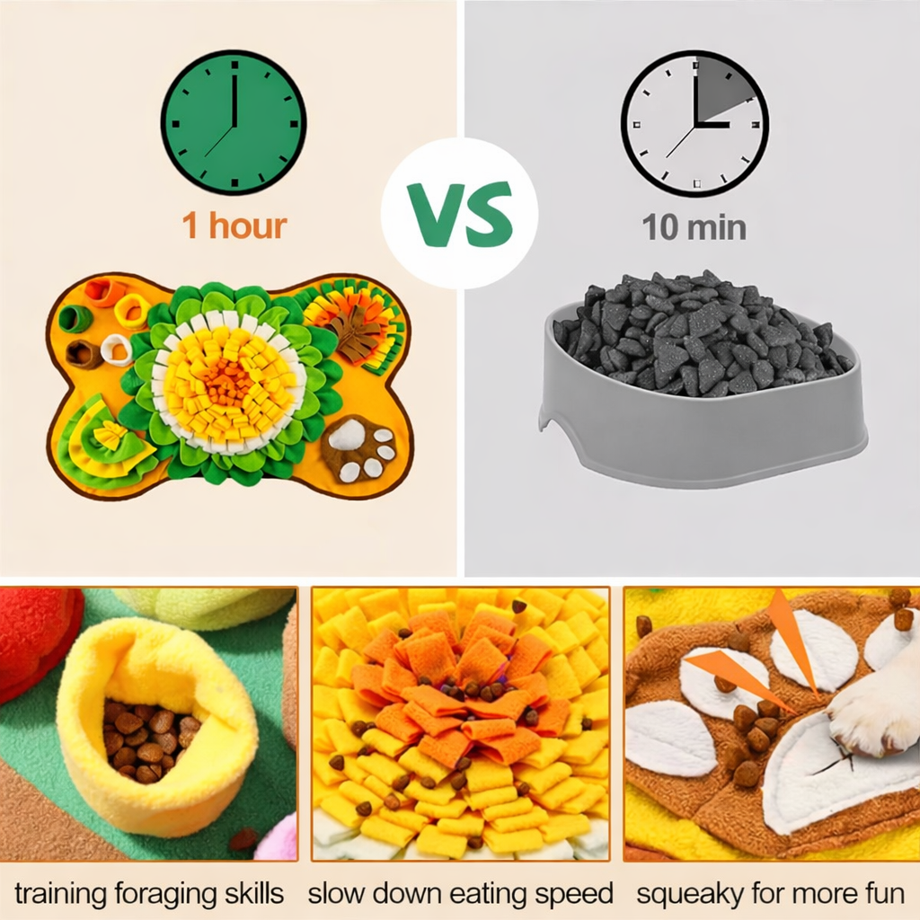 Dog Snuffle Mat – Fun Foraging & Nose Training Toy