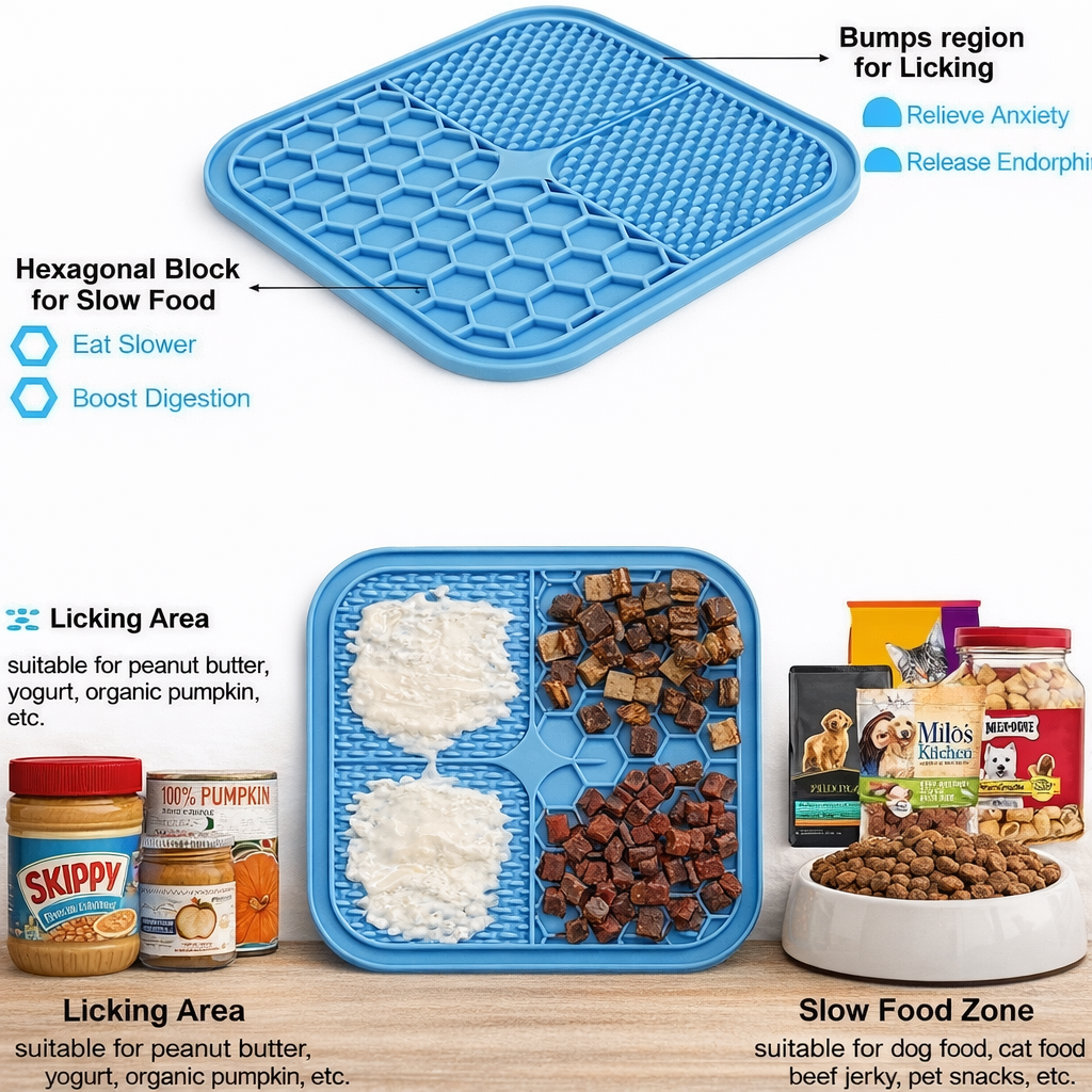 Calming Lick Mat for Dogs & Cats