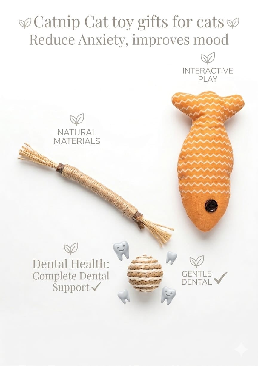 16 PCS Cat Toy & Enrichment Combo Kit for Indoor Cats | Catnip Toys, Scratcher Balls, Pillow, Interactive Play Set & Accessories
