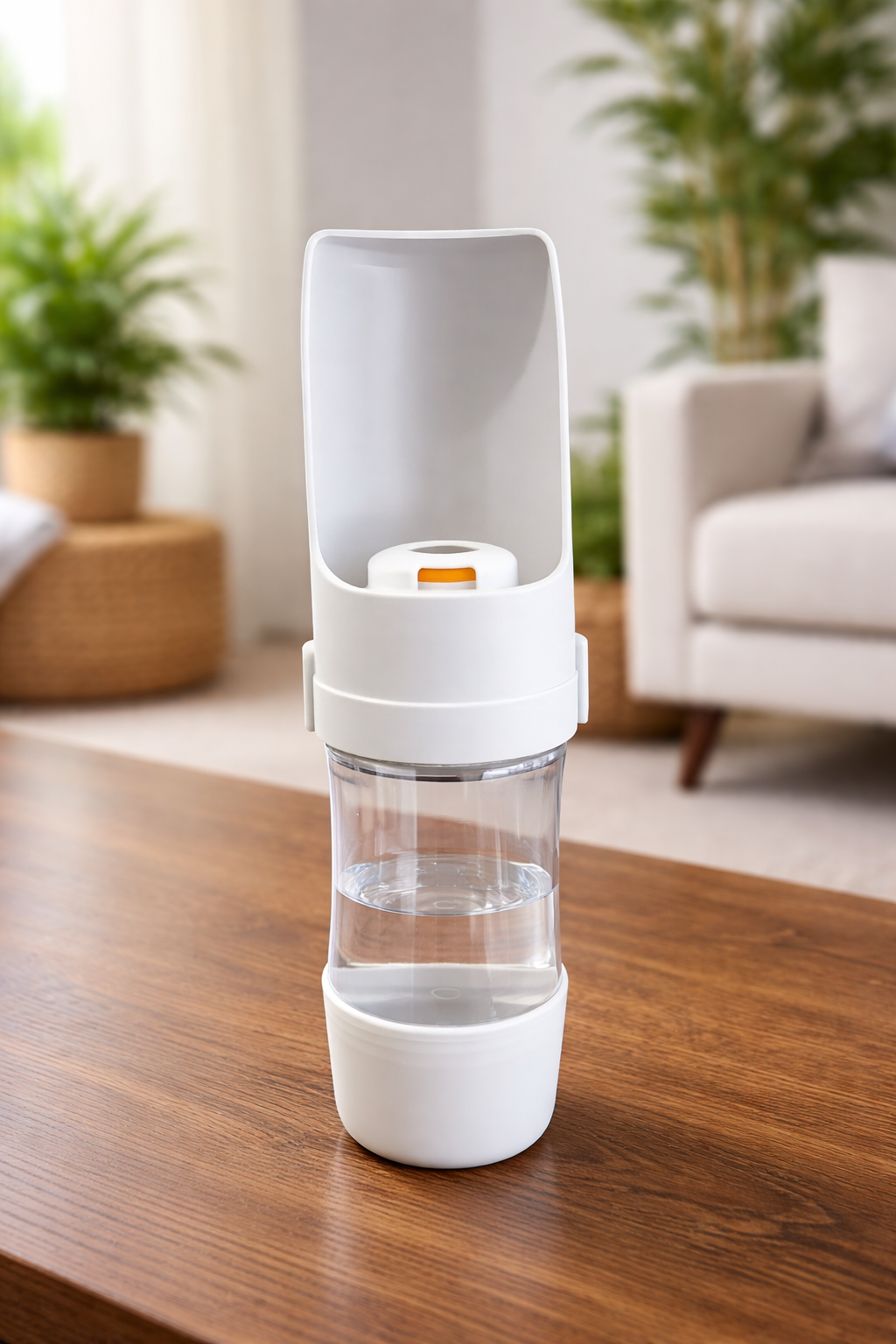 2-in-1 Dog Travel Bottle – Water & Food Dispenser