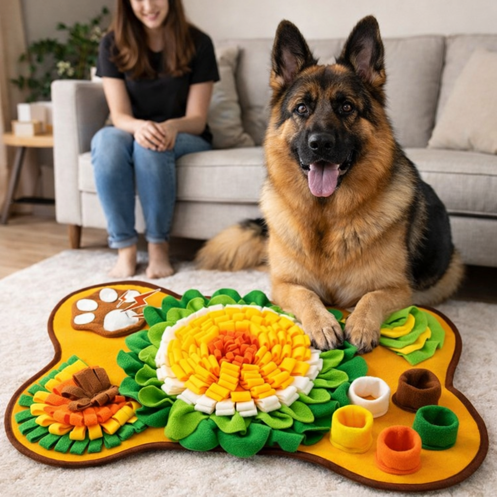 Dog Snuffle Mat – Fun Foraging & Nose Training Toy