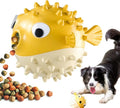 Bouncy Fish Treat Ball – Sound & Chew Toy for Dogs