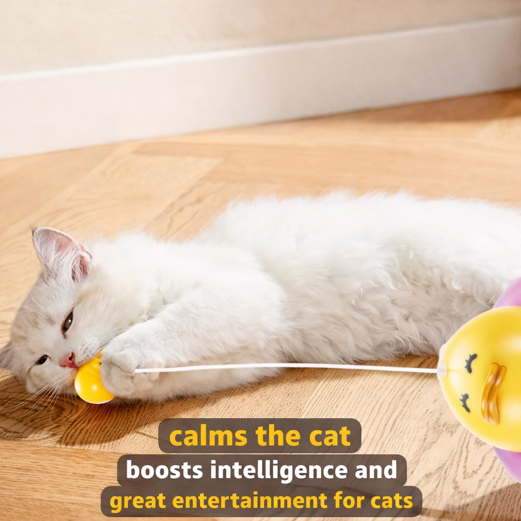 Cat Treat Dispenser Ball – Interactive IQ & Enrichment Toy