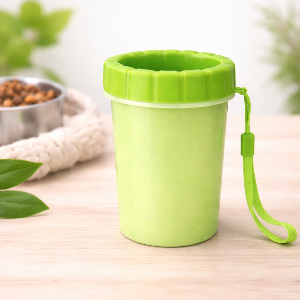 Portable Paw Cleaner Cup – 360° Silicone Brush