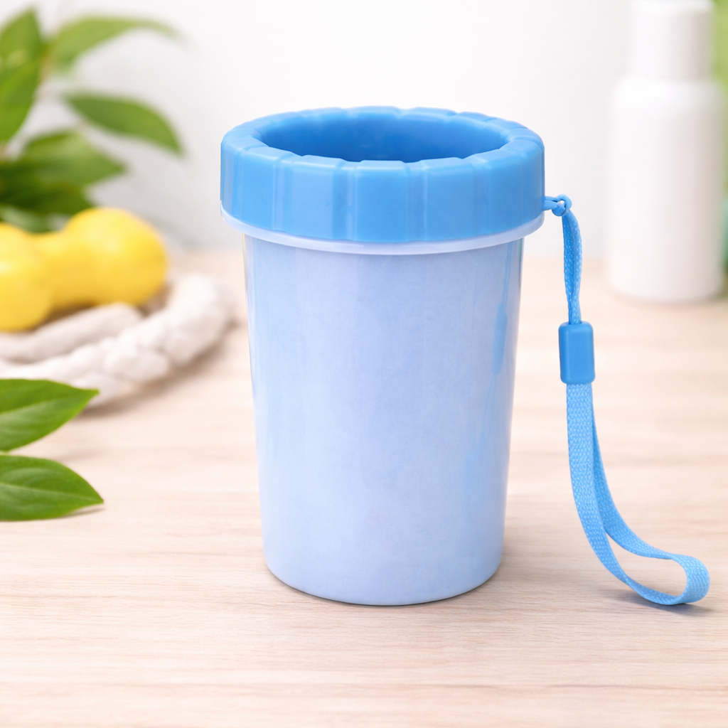 Portable Paw Cleaner Cup – 360° Silicone Brush