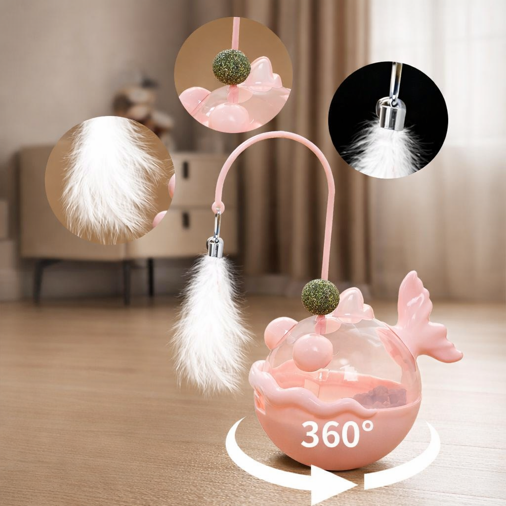 Catnip Tumbler Toy with Treat Dispenser