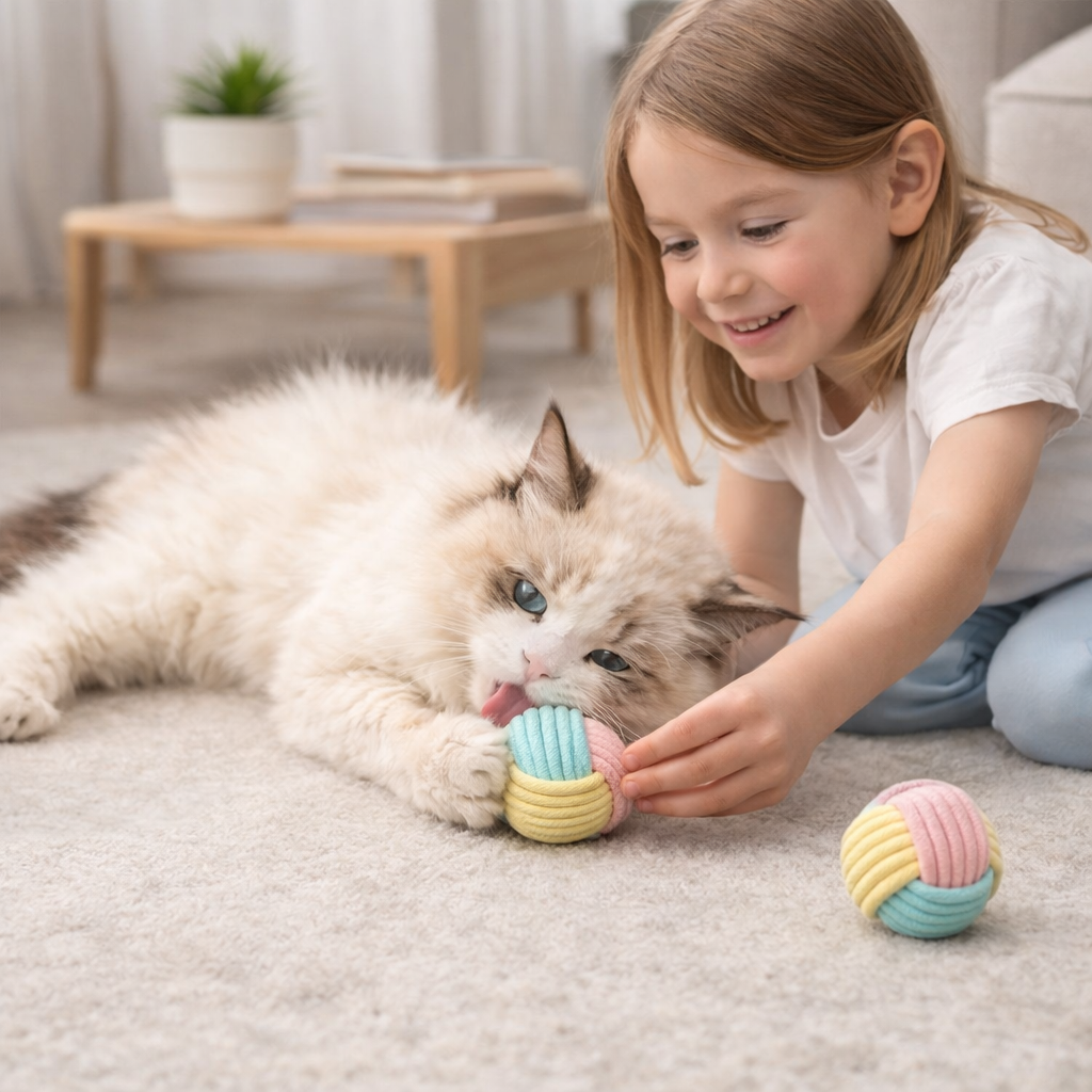 16 PCS Cat Toy & Enrichment Combo Kit for Indoor Cats | Catnip Toys, Scratcher Balls, Pillow, Interactive Play Set & Accessories
