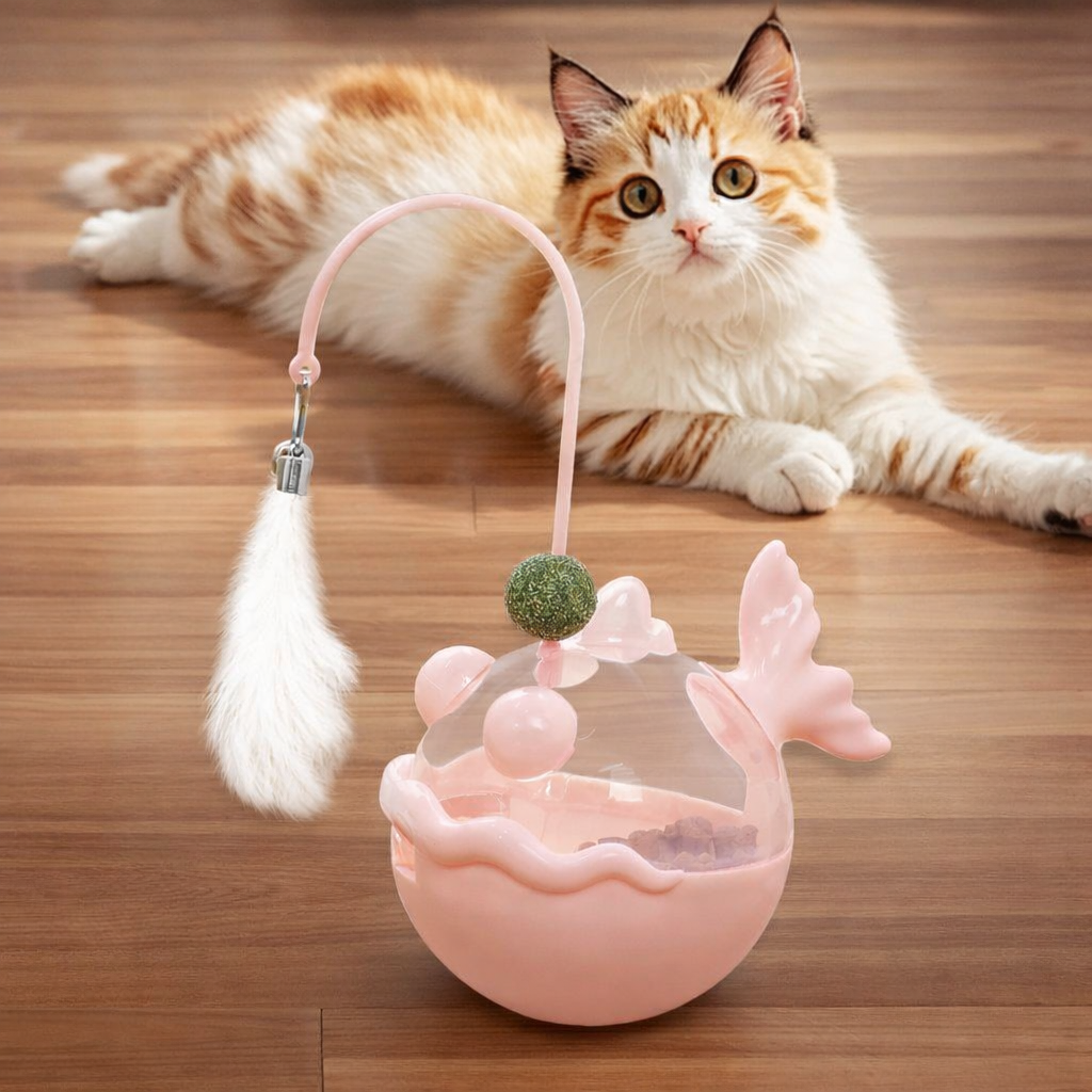 Catnip Tumbler Toy with Treat Dispenser