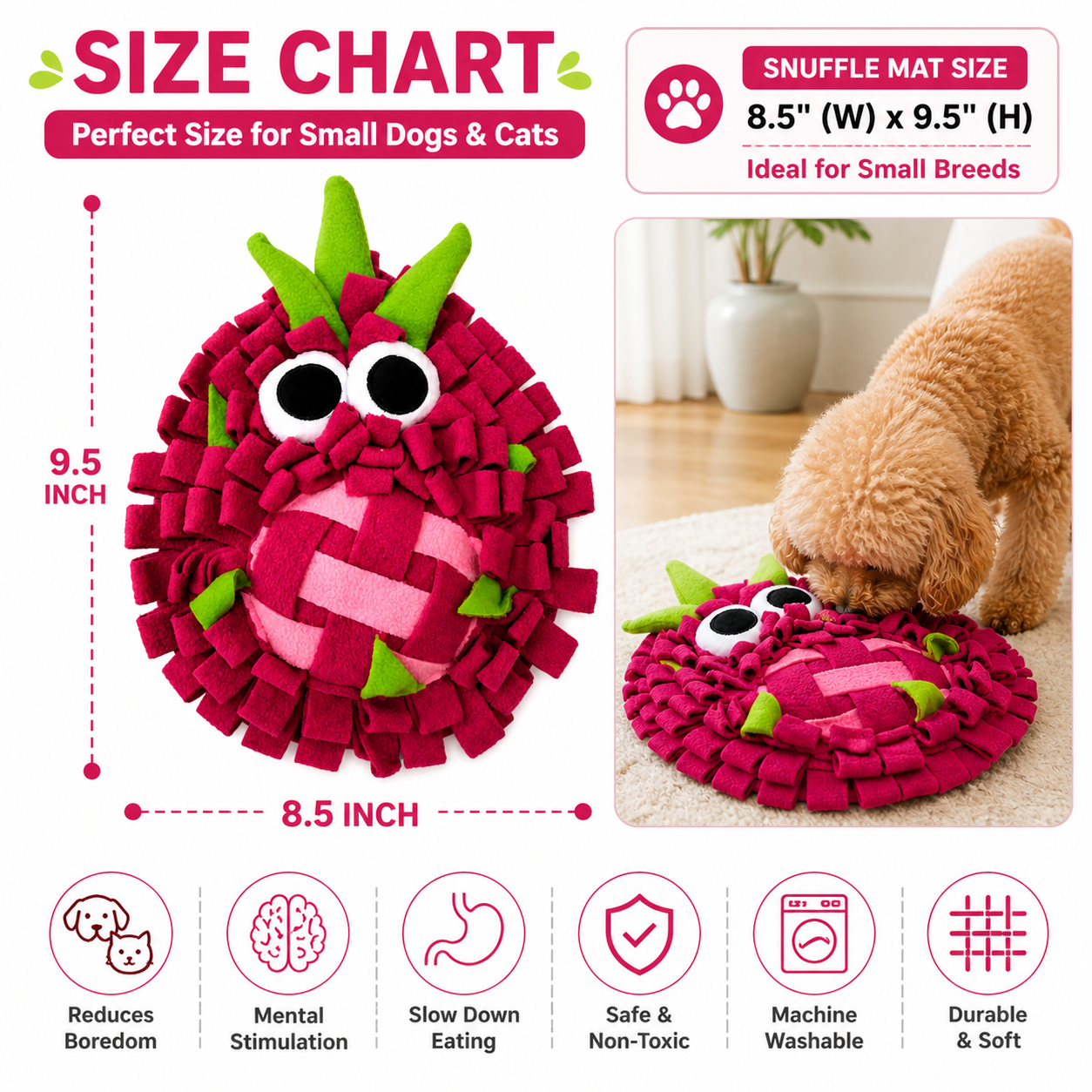 Banana Snuffle Mat – Interactive Slow Feeder & Enrichment Toy for Dogs & Cats