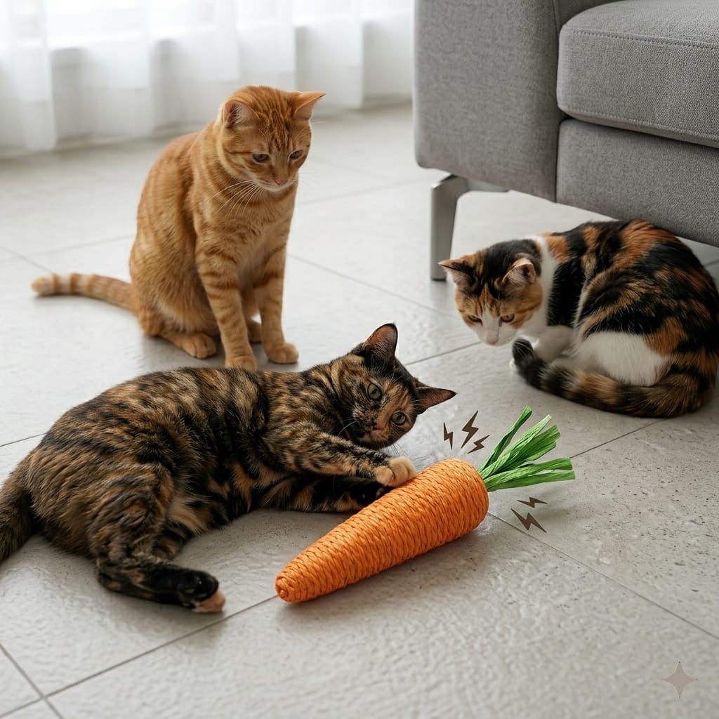 16 PCS Cat Toy & Enrichment Combo Kit for Indoor Cats | Catnip Toys, Scratcher Balls, Pillow, Interactive Play Set & Accessories