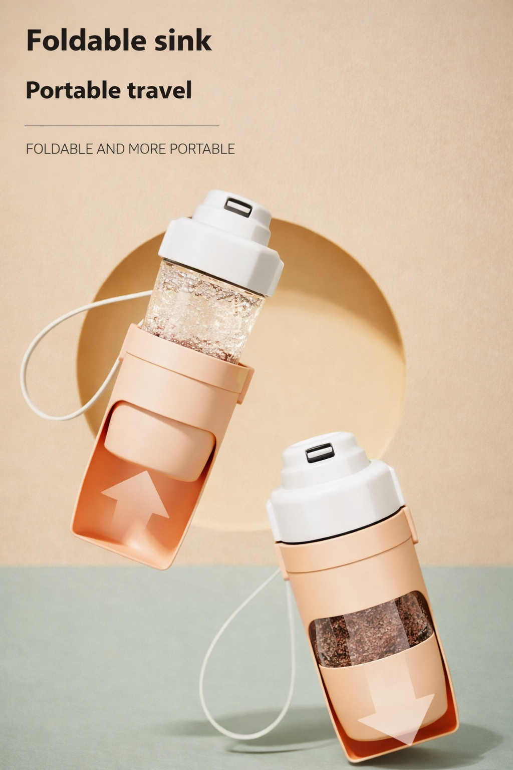 2-in-1 Dog Travel Bottle – Water & Food Dispenser