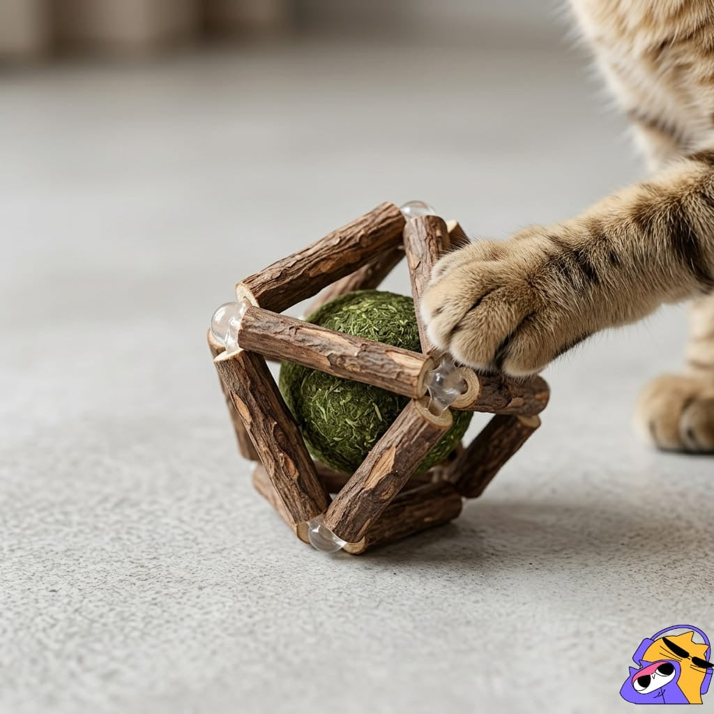 16 PCS Cat Toy & Enrichment Combo Kit for Indoor Cats | Catnip Toys, Scratcher Balls, Pillow, Interactive Play Set & Accessories