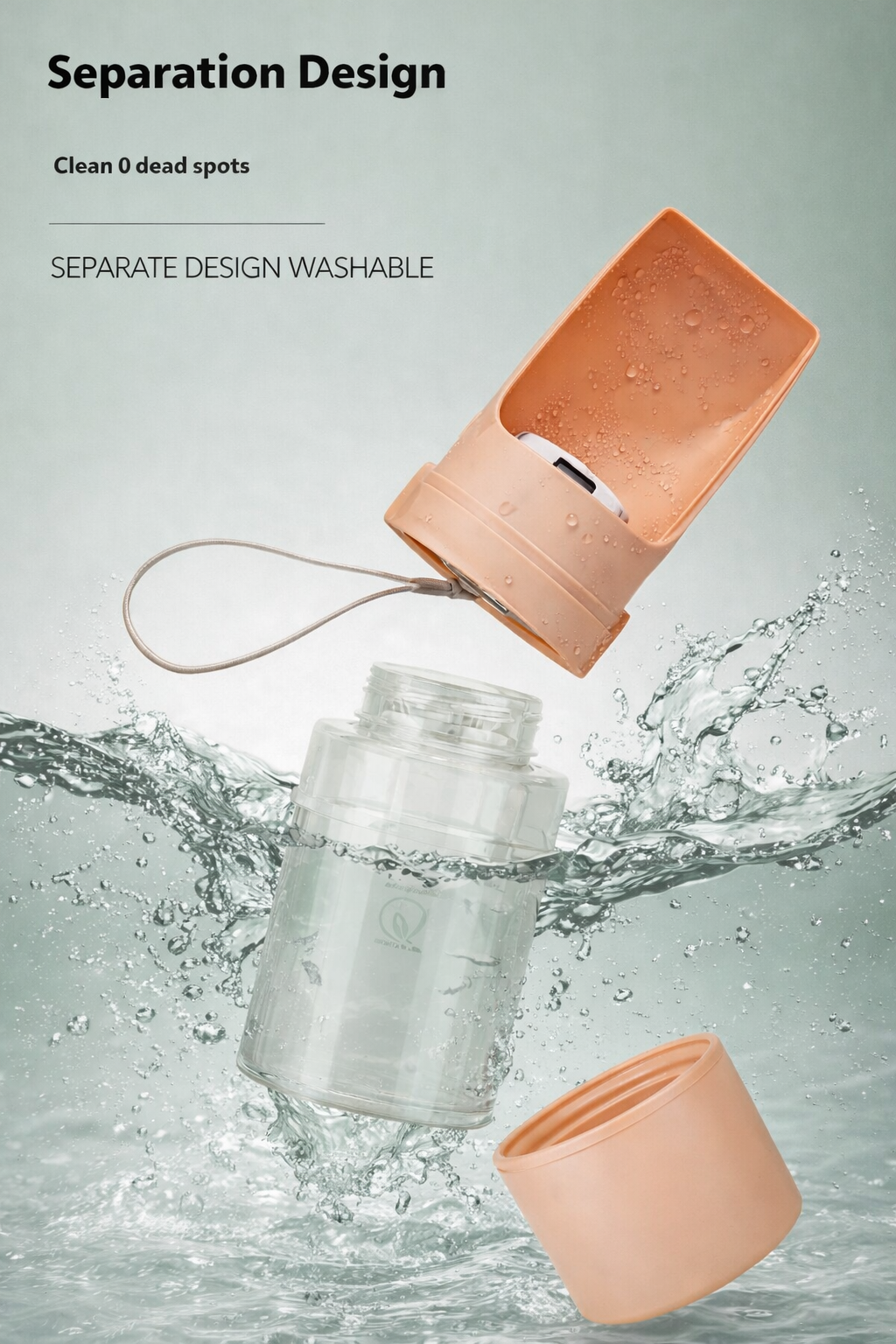 2-in-1 Dog Travel Bottle – Water & Food Dispenser