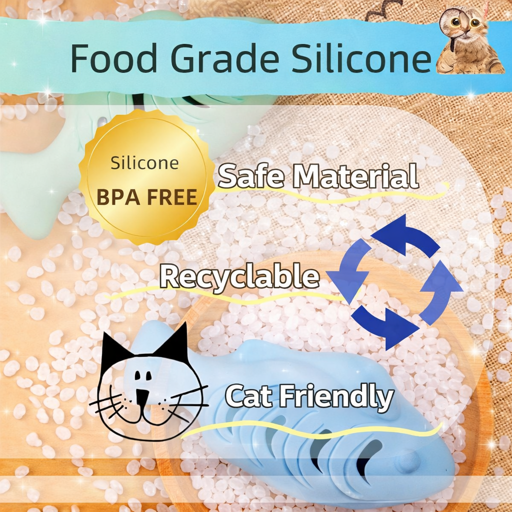 Interactive Fish Cat Toy Treat Dispenser
