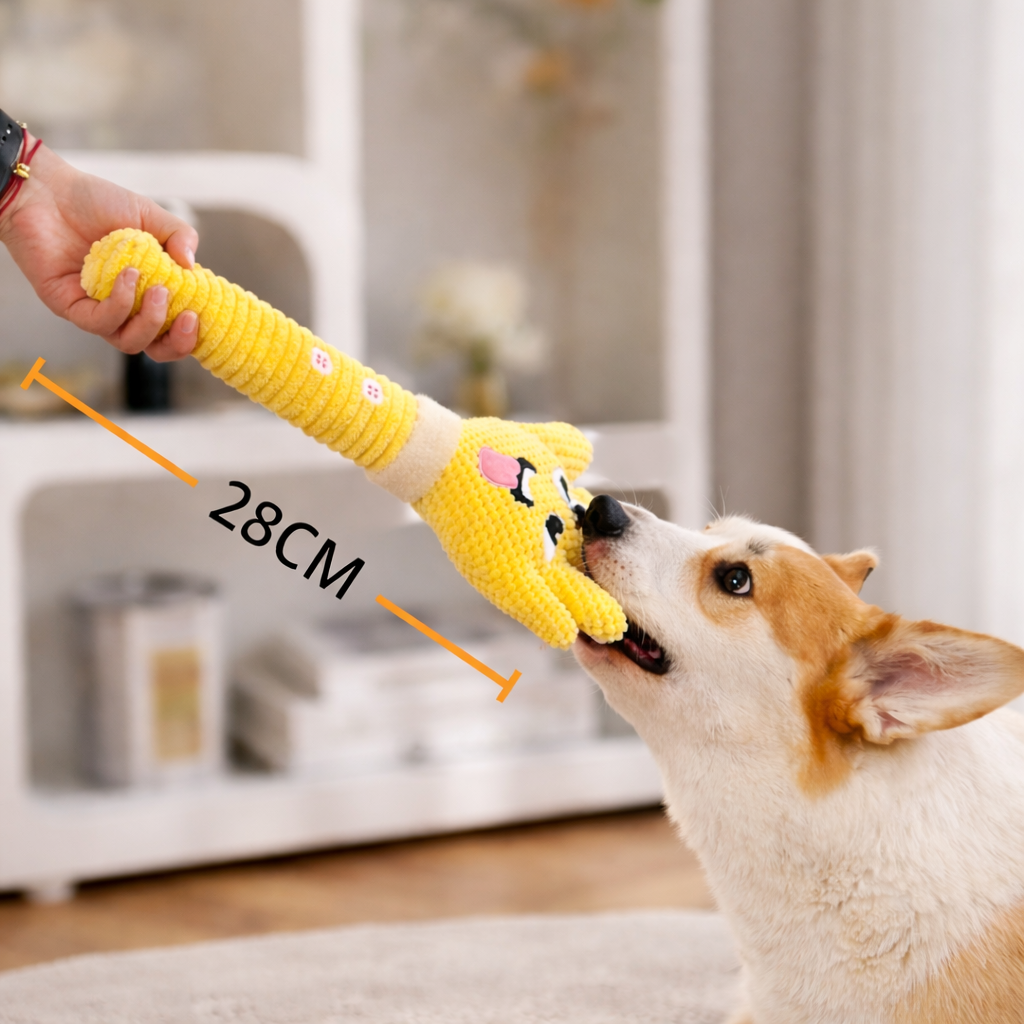 Squeaky Plush Toy for Dogs & Cats – Anxiety & Boredom Relief