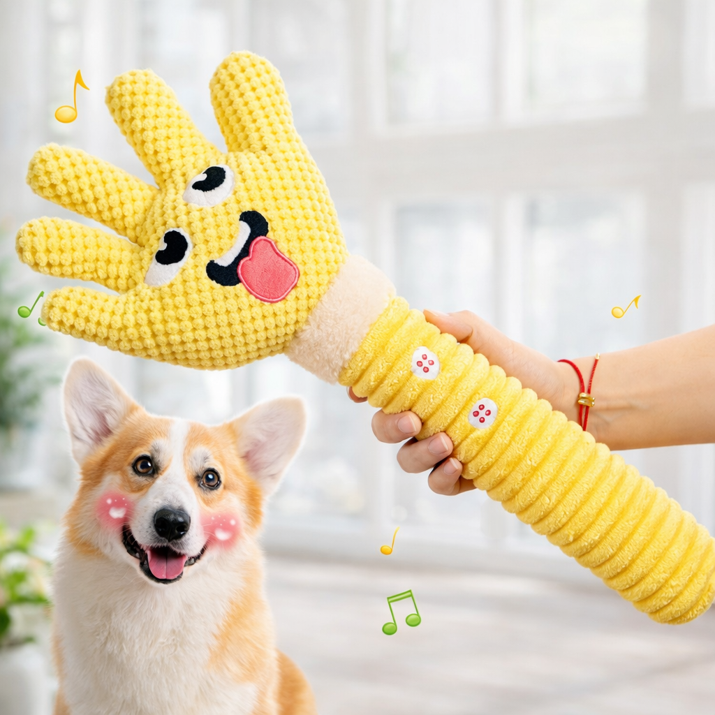 Squeaky Plush Toy for Dogs & Cats – Anxiety & Boredom Relief