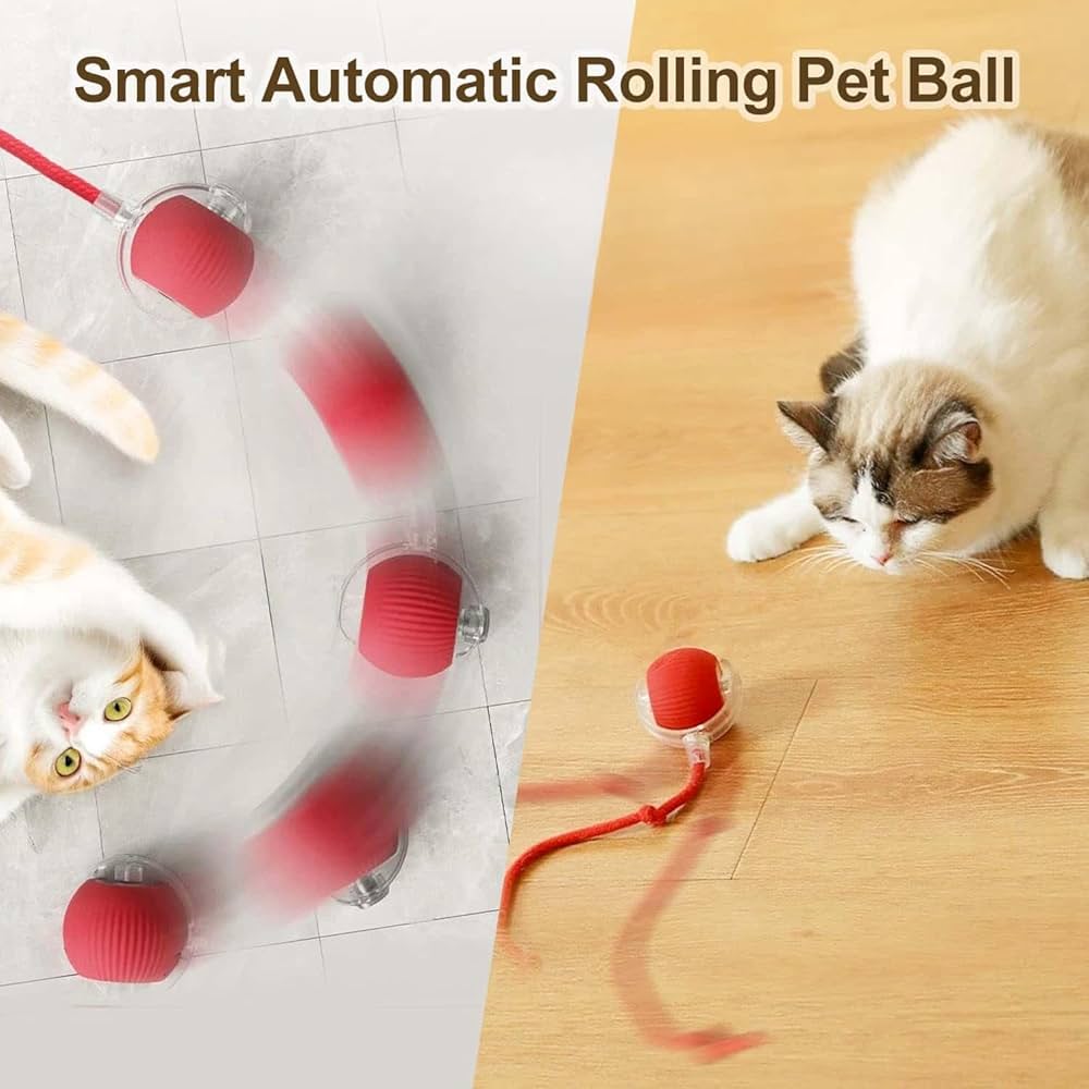 Interactive cat & dog 360°  rotating ball.