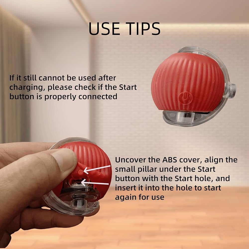 Interactive cat & dog 360°  rotating ball.