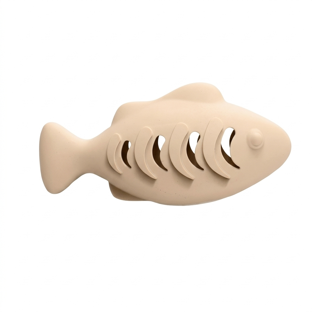 Interactive Fish Cat Toy Treat Dispenser