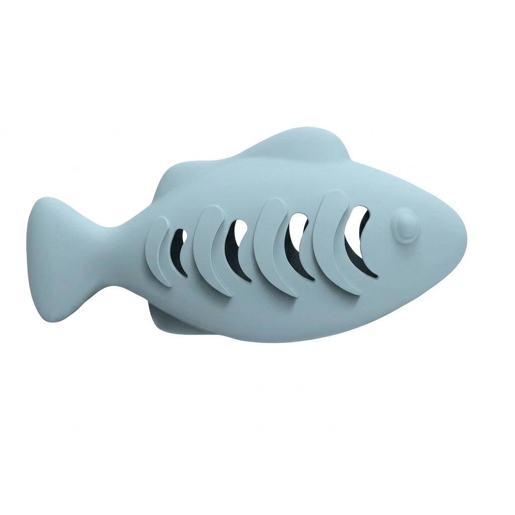 Interactive Fish Cat Toy Treat Dispenser