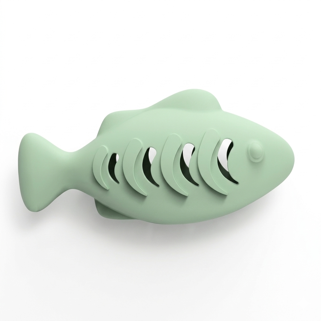 Interactive Fish Cat Toy Treat Dispenser